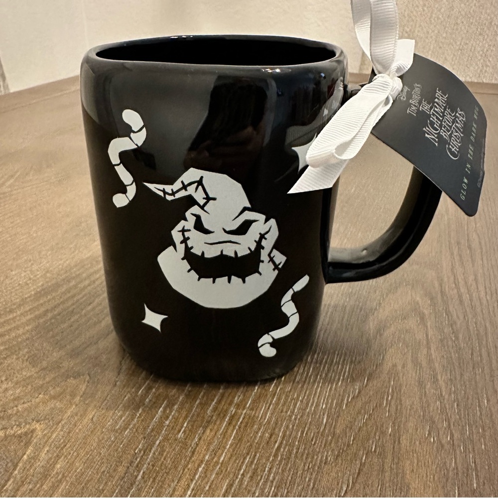 NEW Rae Dunn The Nightmare Before Christmas Oogie Boogie Glow In The Dark Mug
